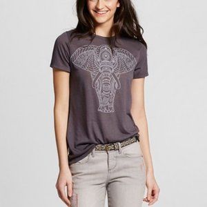3/$20 Zoe + Liv Elephant Print T-Shirt